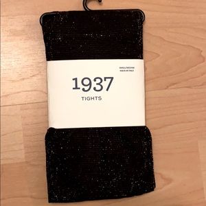 Madewell gold sparkle tights